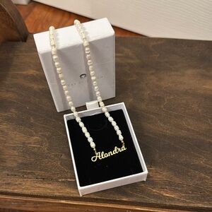 NEW- “Alondra” Lucky Bear & Co Freshwater Pearl Necklace